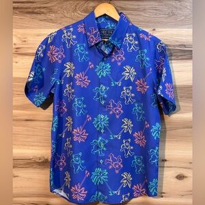 SEC 119 NYC Grateful Dead Dancing Bears button up shirt size L.